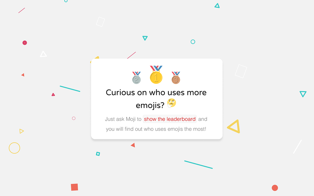 Moji feature detail — Analytics app on the Slack Marketplace
