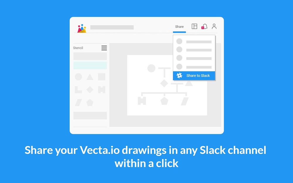 Vecta dashboard view — Design app on the Slack Marketplace