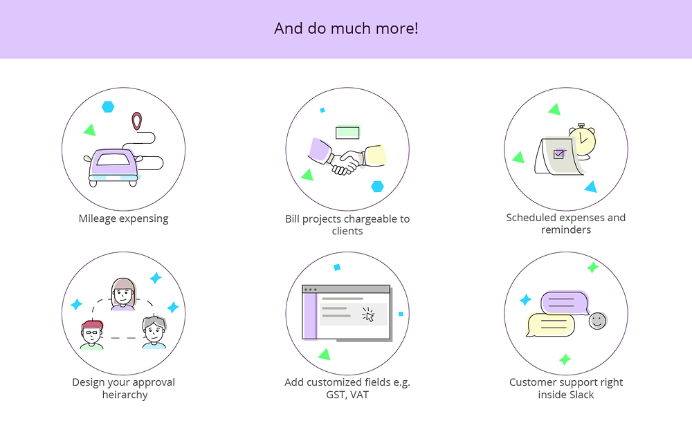 ExpenseTron mobile preview — Finance app on the Slack Marketplace
