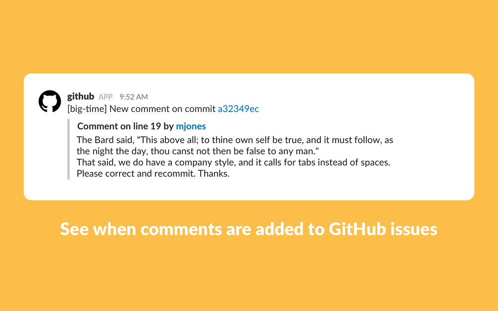 GitHub Enterprise Server feature detail — Developer Tools app on the Slack Marketplace