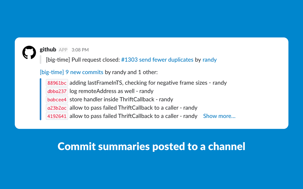GitHub Enterprise Server dashboard view — Developer Tools app on the Slack Marketplace