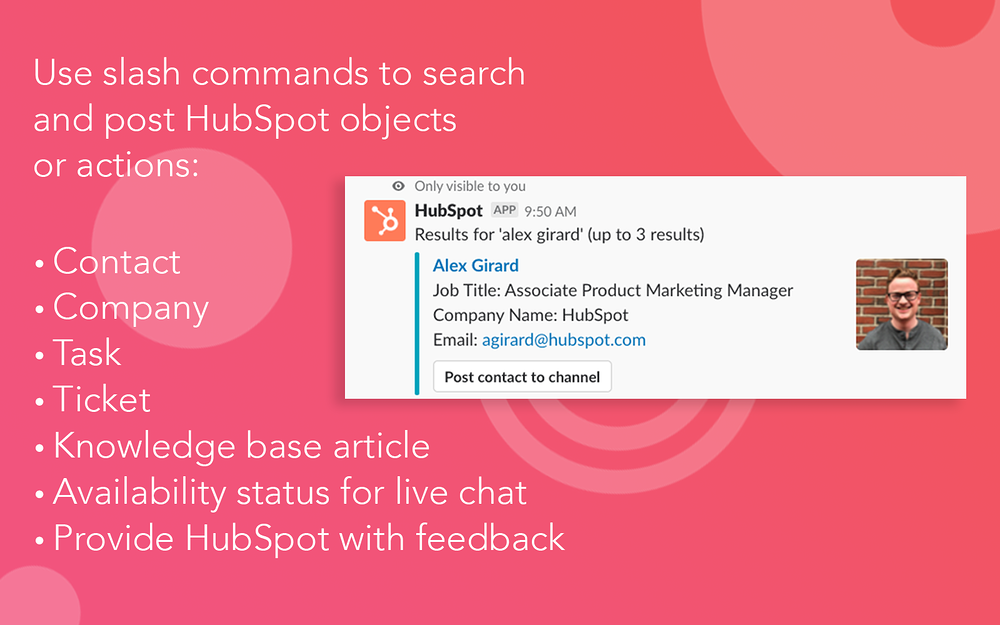HubSpot integration setup — Customer Support app on the Slack Marketplace