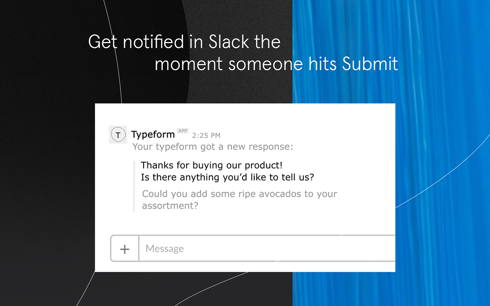 Typeform dashboard view — Customer Support app on the Slack Marketplace