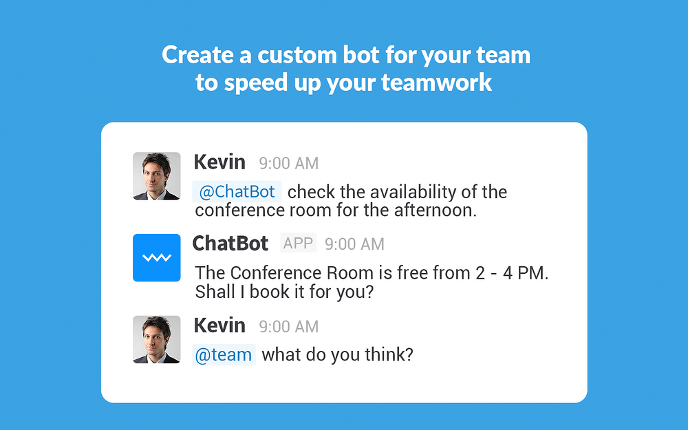 ChatBot primary marketing image — Customer Support app on the Slack Marketplace