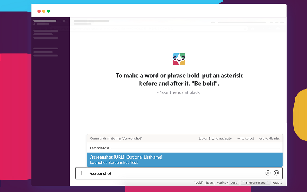 TestMu AI settings interface — Design app on the Slack Marketplace