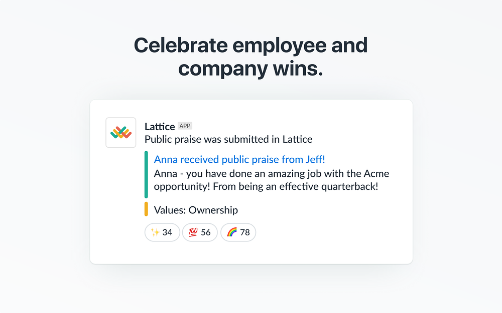 Lattice dashboard view — MCP registry app on the Slack Marketplace