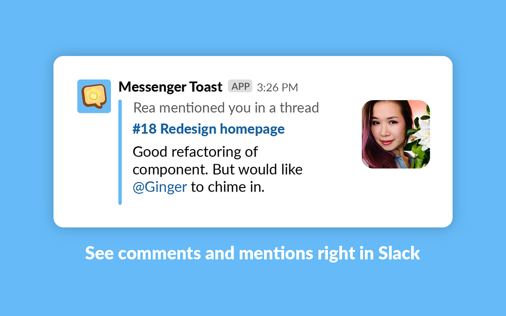 Toast for GitHub settings interface — Brilliant Bots app on the Slack Marketplace