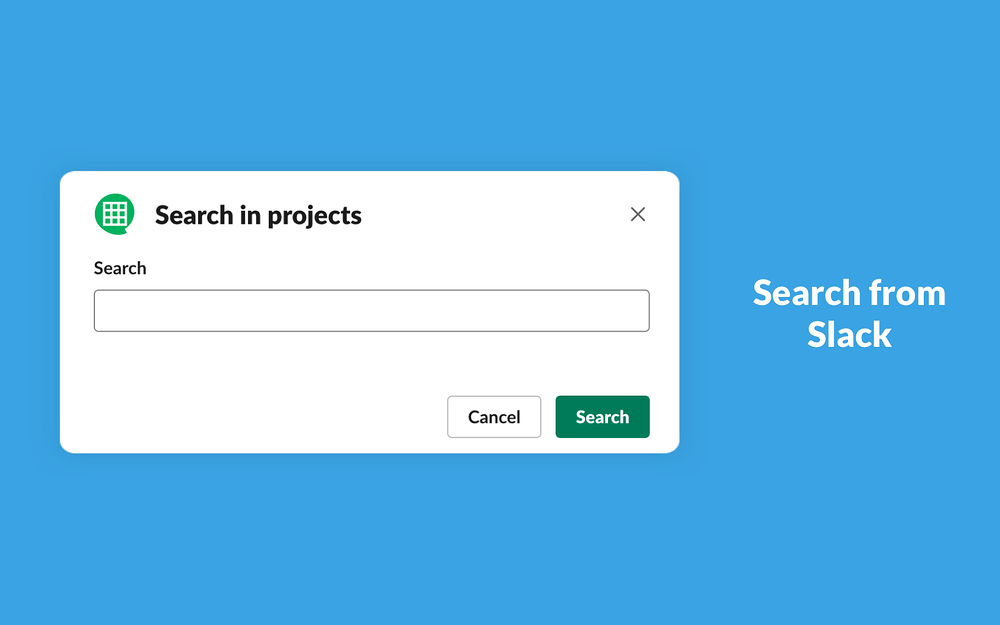 Sheet.chat feature detail — Project Management app on the Slack Marketplace