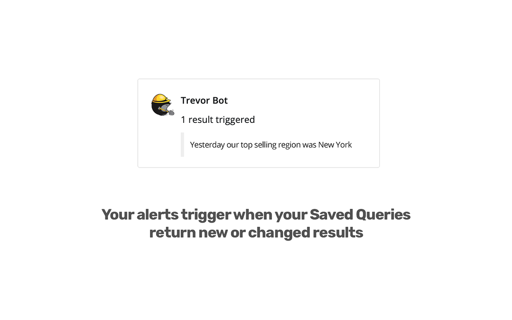 Trevor Bot dashboard view — Analytics app on the Slack Marketplace