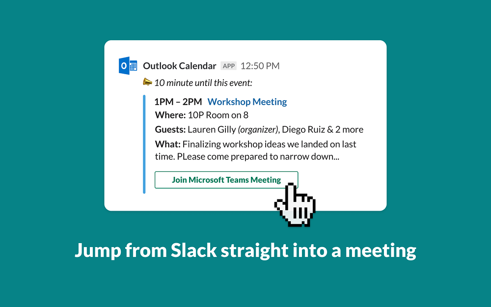 Microsoft Teams Calls feature detail — Enterprise-ready apps app on the Slack Marketplace