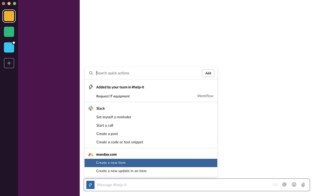 monday.com primary marketing image — Project Management app on the Slack Marketplace