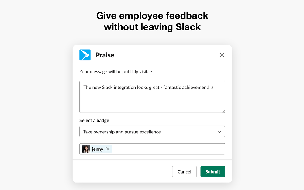 Leapsome primary marketing image — HR & Team Culture app on the Slack Marketplace