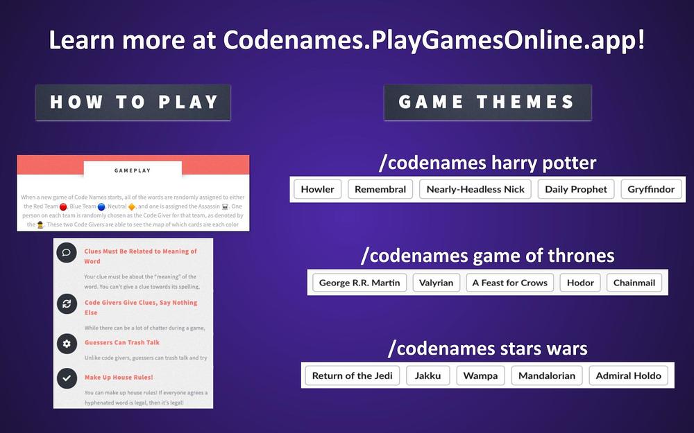 Code Names mobile preview — Social & Fun app on the Slack Marketplace