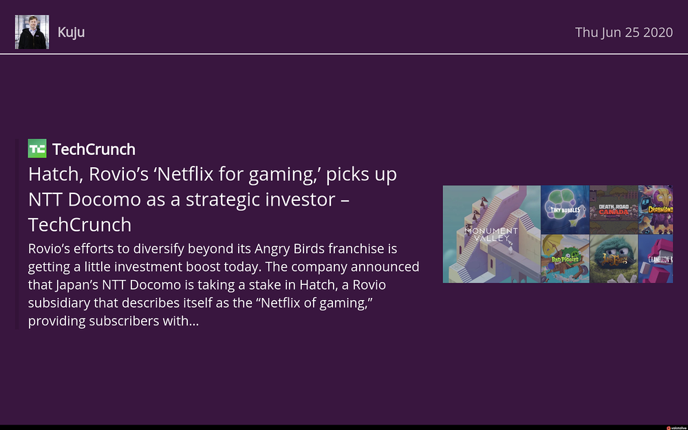 Valotalive Digital Signage feature detail — Office Management app on the Slack Marketplace