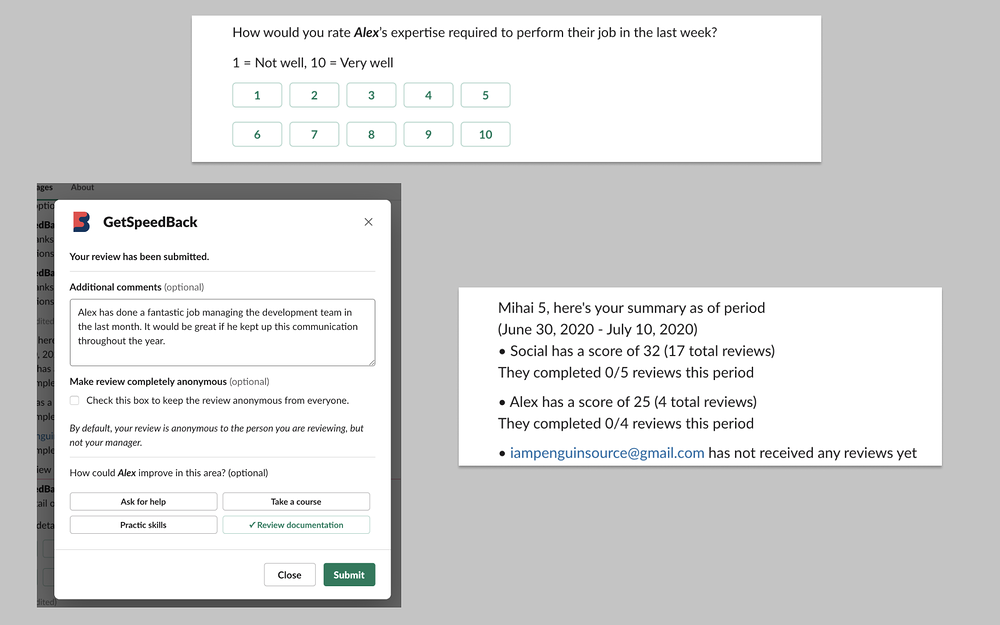 WorkStory mobile preview — Analytics app on the Slack Marketplace