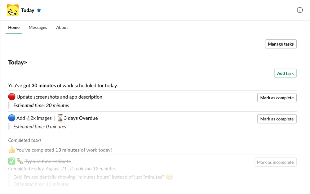Today> primary marketing image — Project Management app on the Slack Marketplace