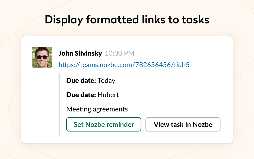 Nozbe dashboard view — Communication app on the Slack Marketplace