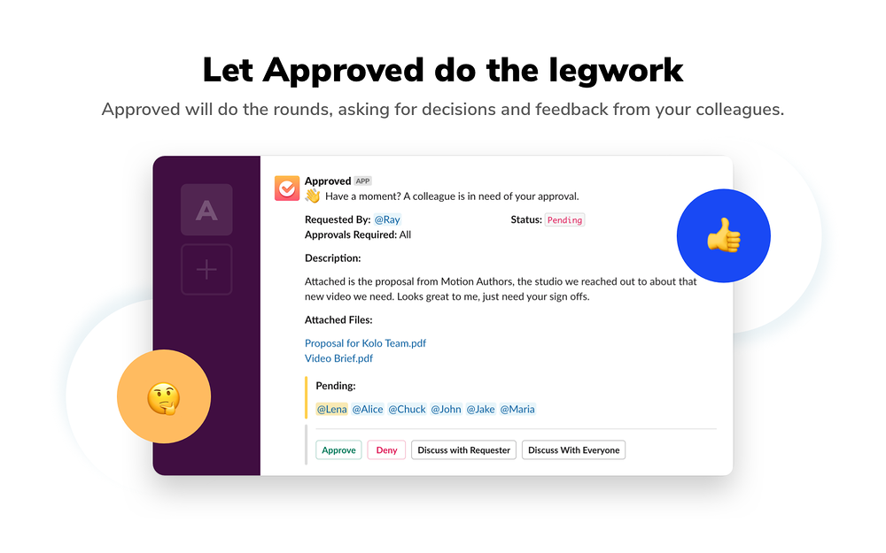 Approved dashboard view — Project Management app on the Slack Marketplace