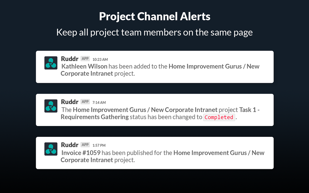 Ruddr settings interface — Office Management app on the Slack Marketplace