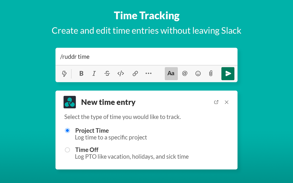 Ruddr primary marketing image — Office Management app on the Slack Marketplace