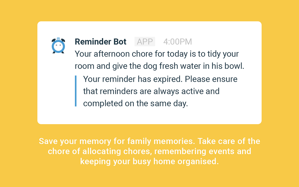 Reminder Bot settings interface — Health & Wellness app on the Slack Marketplace