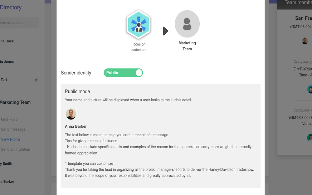 Good4Work (beta) dashboard view — Health & Wellness app on the Slack Marketplace