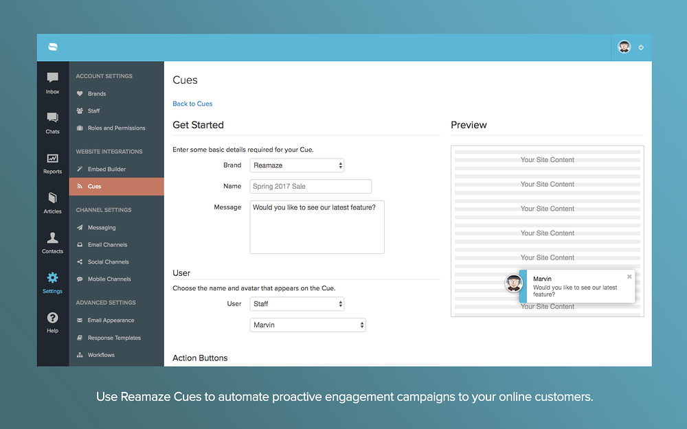 Reamaze integration setup — Marketing app on the Slack Marketplace
