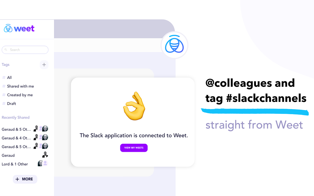 Weet feature detail — Voice & Video app on the Slack Marketplace