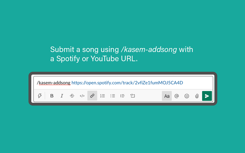 Kasem primary marketing image — Health & Wellness app on the Slack Marketplace
