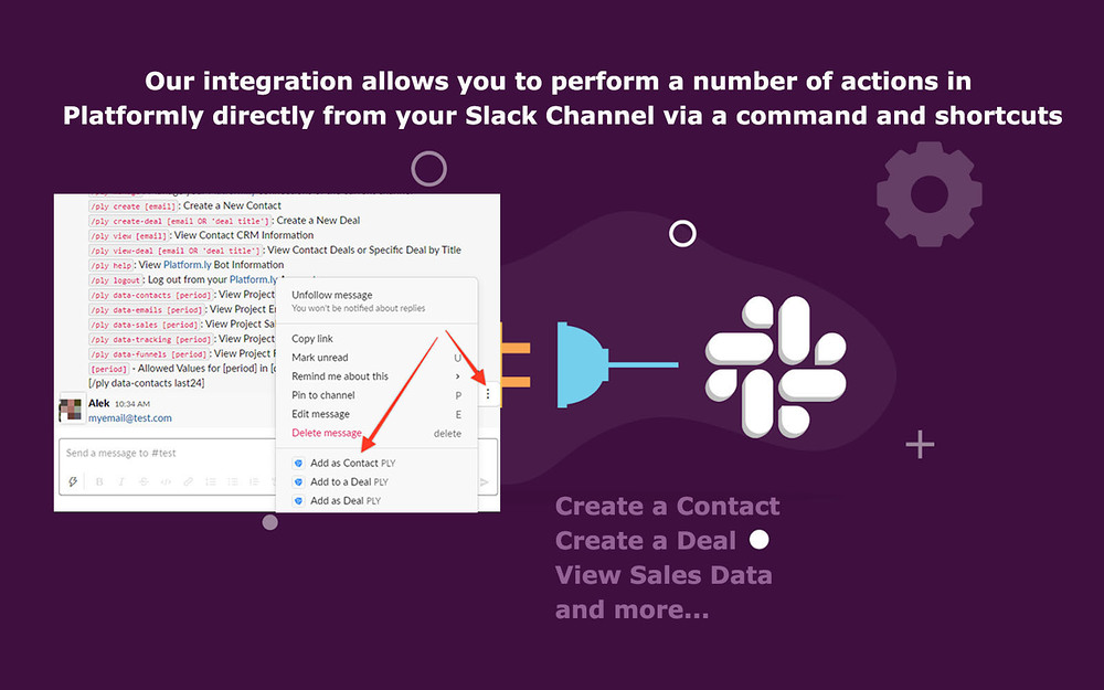 Platform.ly primary marketing image — Marketing app on the Slack Marketplace