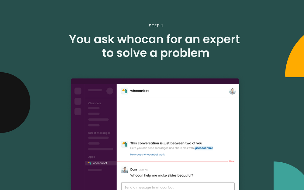 Whocan primary marketing image — Communication app on the Slack Marketplace