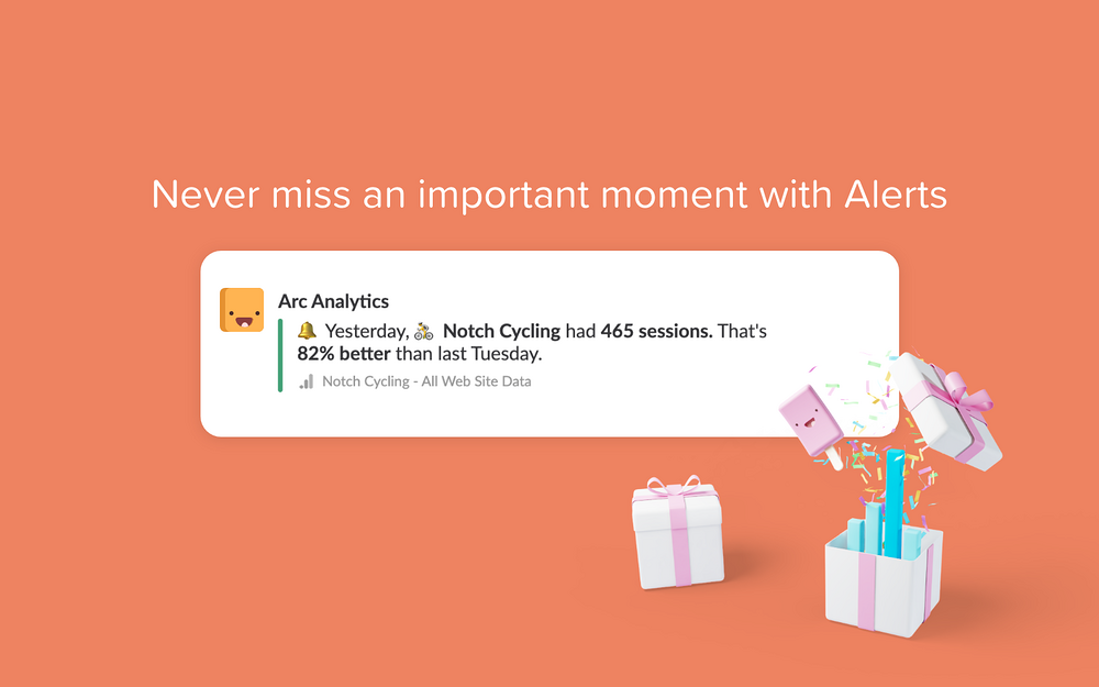 Arc Analytics settings interface — Marketing app on the Slack Marketplace