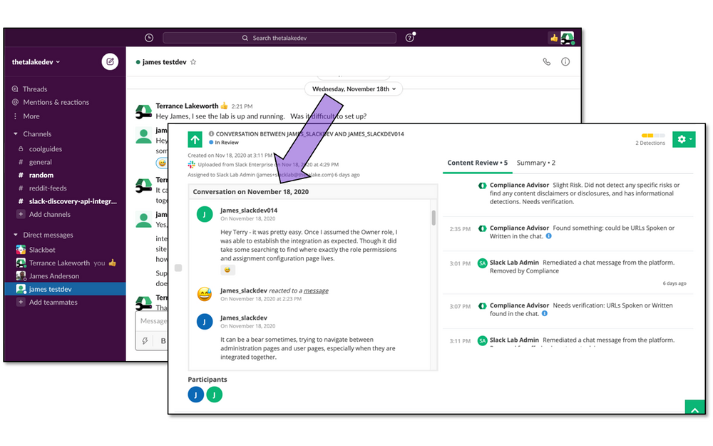 Theta Lake for Slack mobile preview — Voice & Video app on the Slack Marketplace