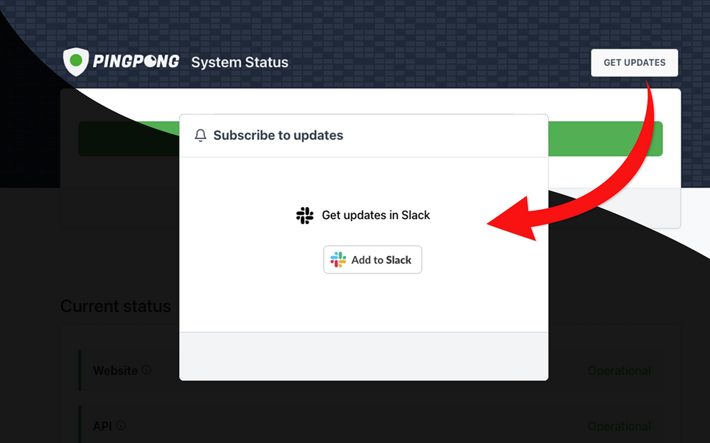 PingPong Notifications primary marketing image — Customer Support app on the Slack Marketplace