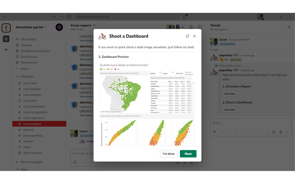 paperboy feature detail — Analytics app on the Slack Marketplace