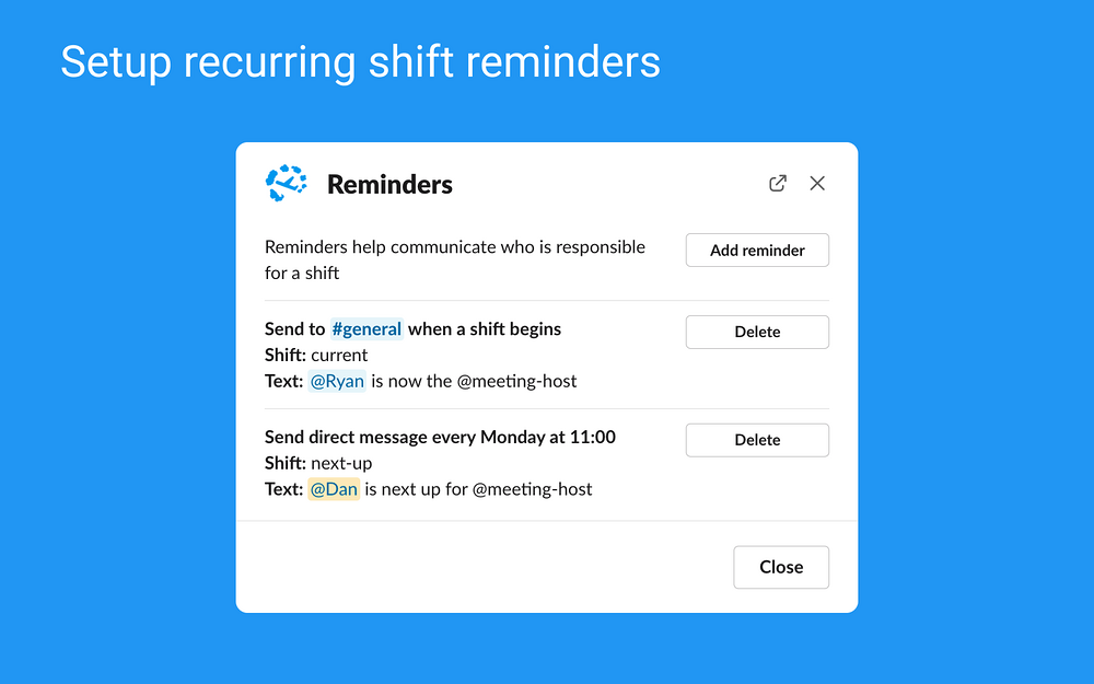 Tellspin settings interface — Enterprise-ready apps app on the Slack Marketplace