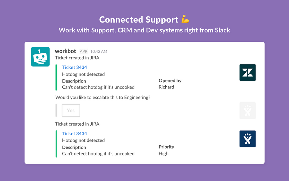 Workbot EU primary marketing image — Developer Tools app on the Slack Marketplace