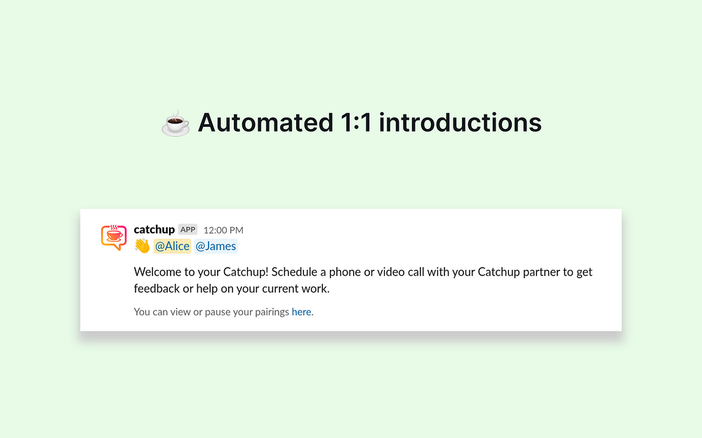 catchup dashboard view — Social & Fun app on the Slack Marketplace