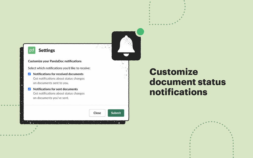 PandaDoc dashboard view — File Management app on the Slack Marketplace