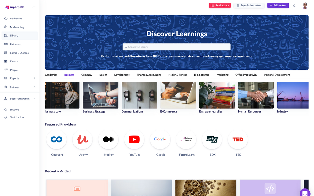 SuperPath primary marketing image — HR & Team Culture app on the Slack Marketplace