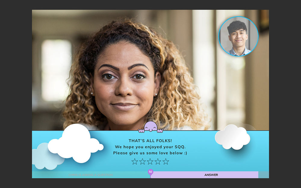 SuperQuickQuestion settings interface — Voice & Video app on the Slack Marketplace