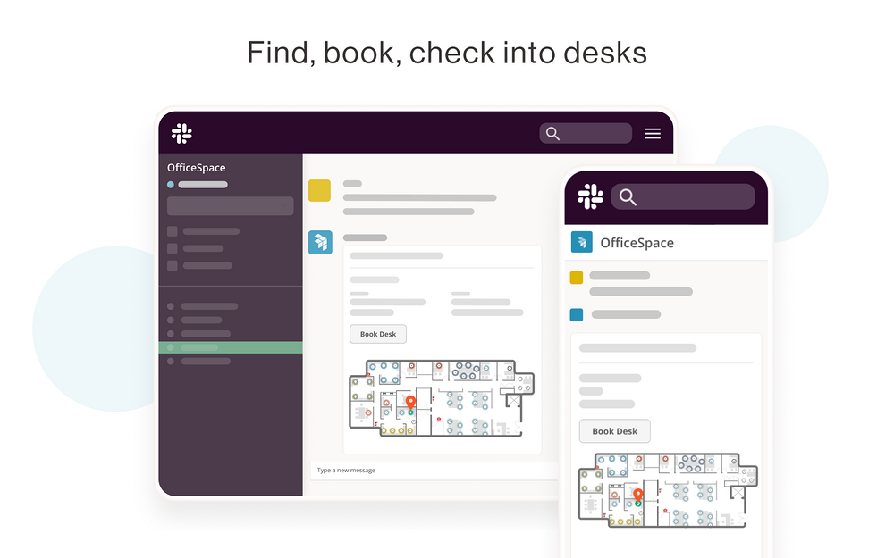 OfficeSpace feature detail — Office Management app on the Slack Marketplace