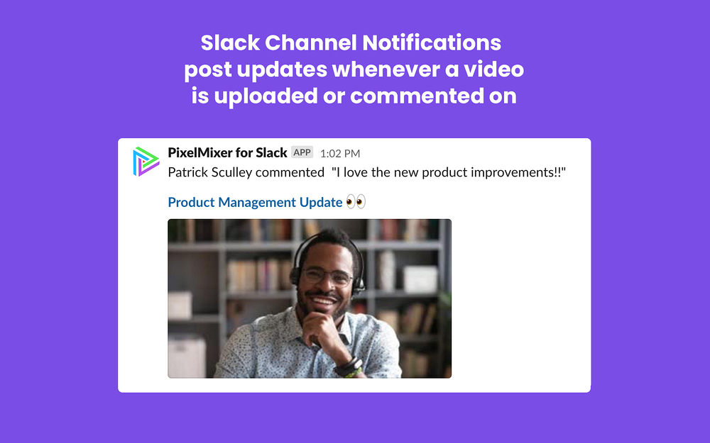 PixelMixer Assistant settings interface — Voice & Video app on the Slack Marketplace