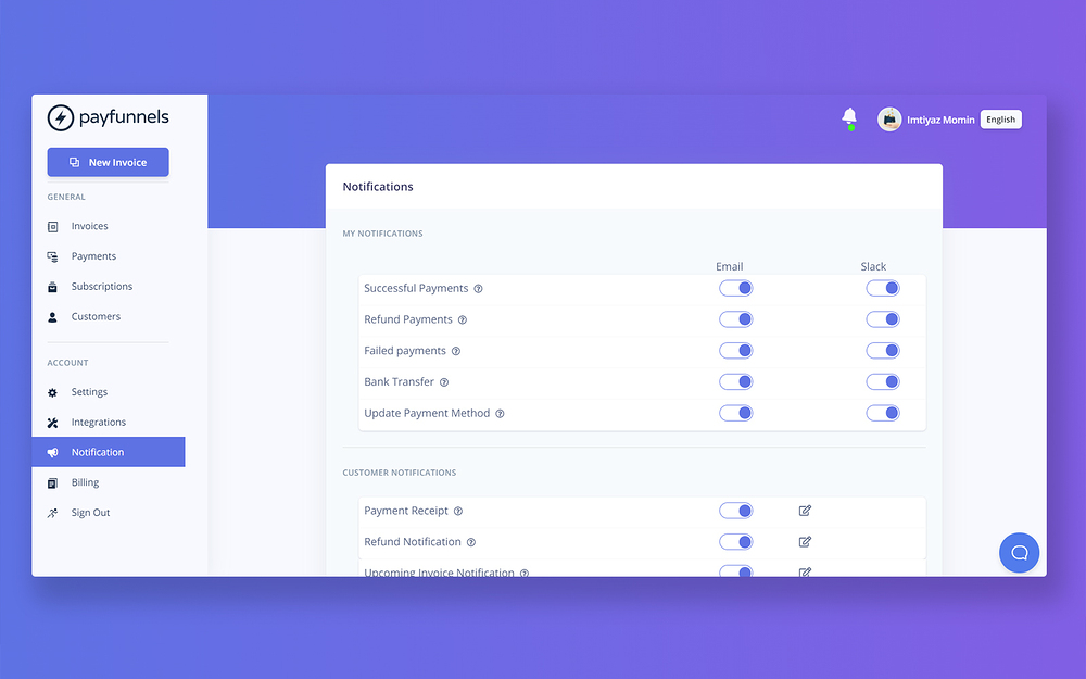 Payfunnels integration setup — Finance app on the Slack Marketplace