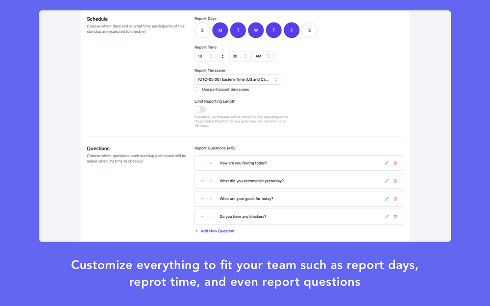 StandupWizard integration setup — Project Management app on the Slack Marketplace