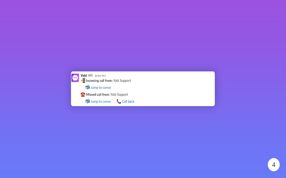 Yobi settings interface — Sales app on the Slack Marketplace