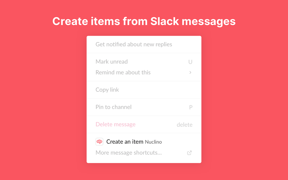 Nuclino feature detail — File Management app on the Slack Marketplace