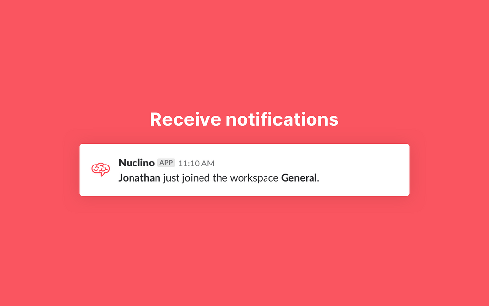 Nuclino settings interface — File Management app on the Slack Marketplace