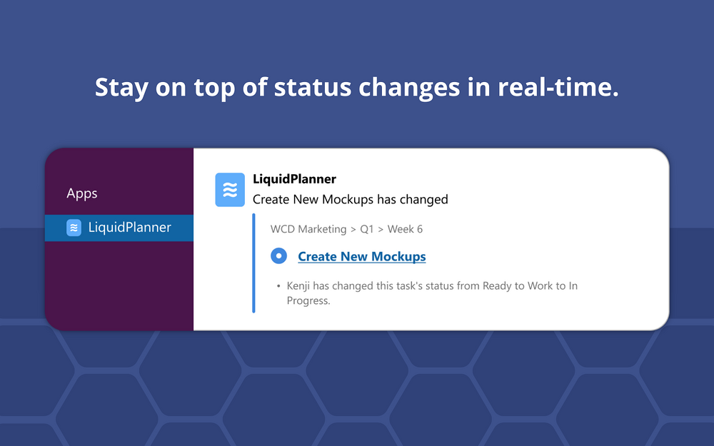 LiquidPlanner feature detail — Project Management app on the Slack Marketplace