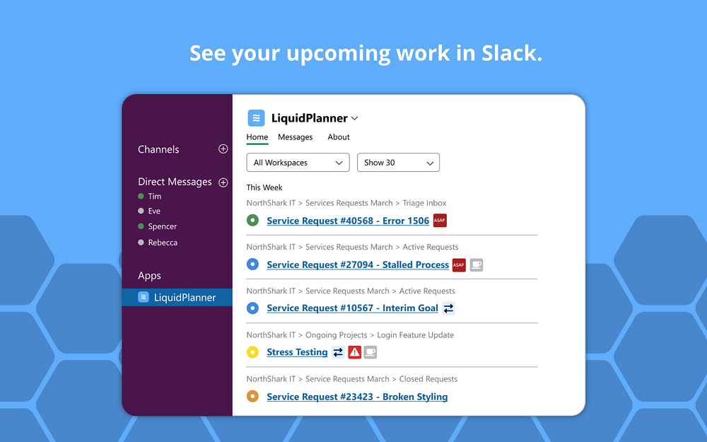 LiquidPlanner integration setup — Project Management app on the Slack Marketplace